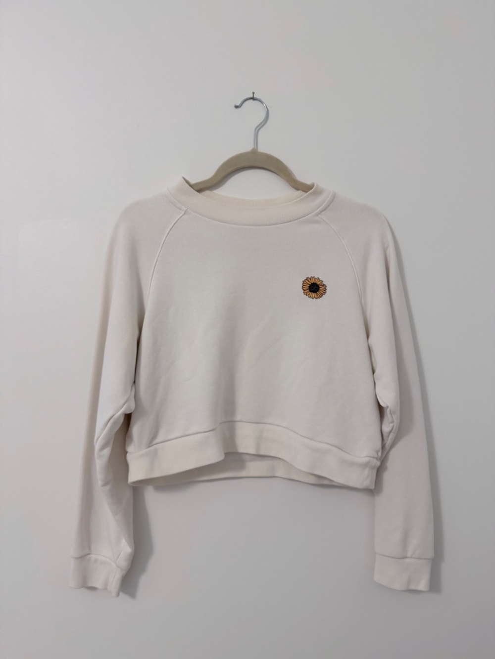 Sunday Best Cropped Sunflower Sweater - Size S